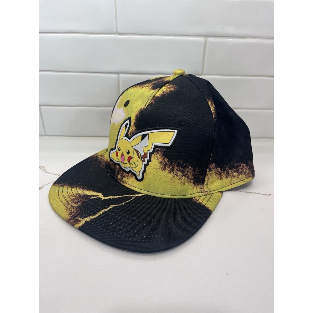 Pokémon Pikachu Yellow and Black SnapBack Hat Cap Adjustable Adult Size Unisex